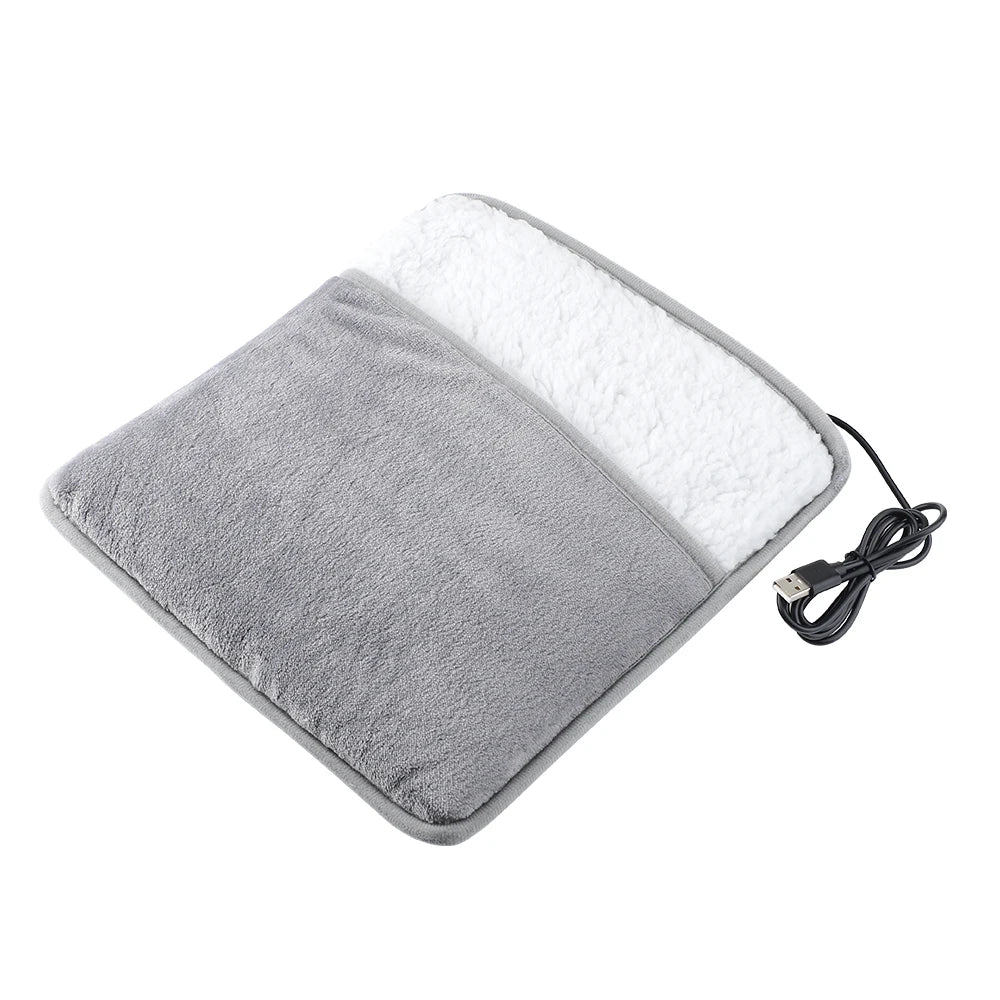 Almohada calefactora eléctrica para pies con carga USB