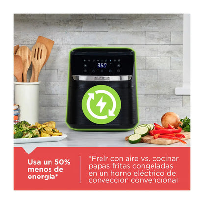 Freidora de Aire Black + Decker PURIFRY de 5.5L (Afbd62-1bdcl)