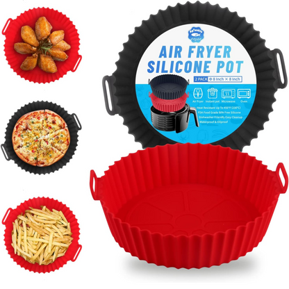 2 Forro Silicona Para Airfryer Redondo