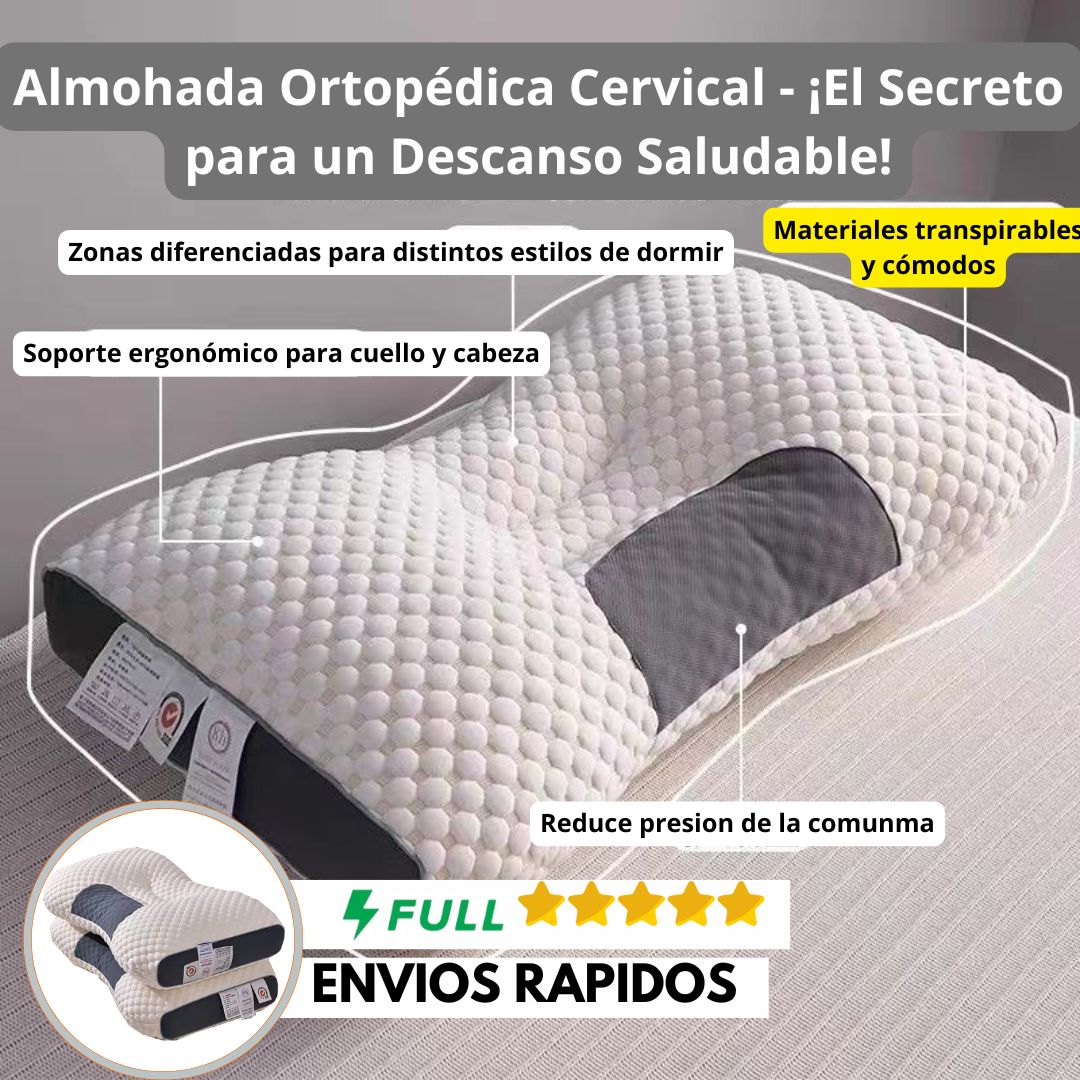 Almohada cervical de espuma viscoelástica con contorno, foto 3