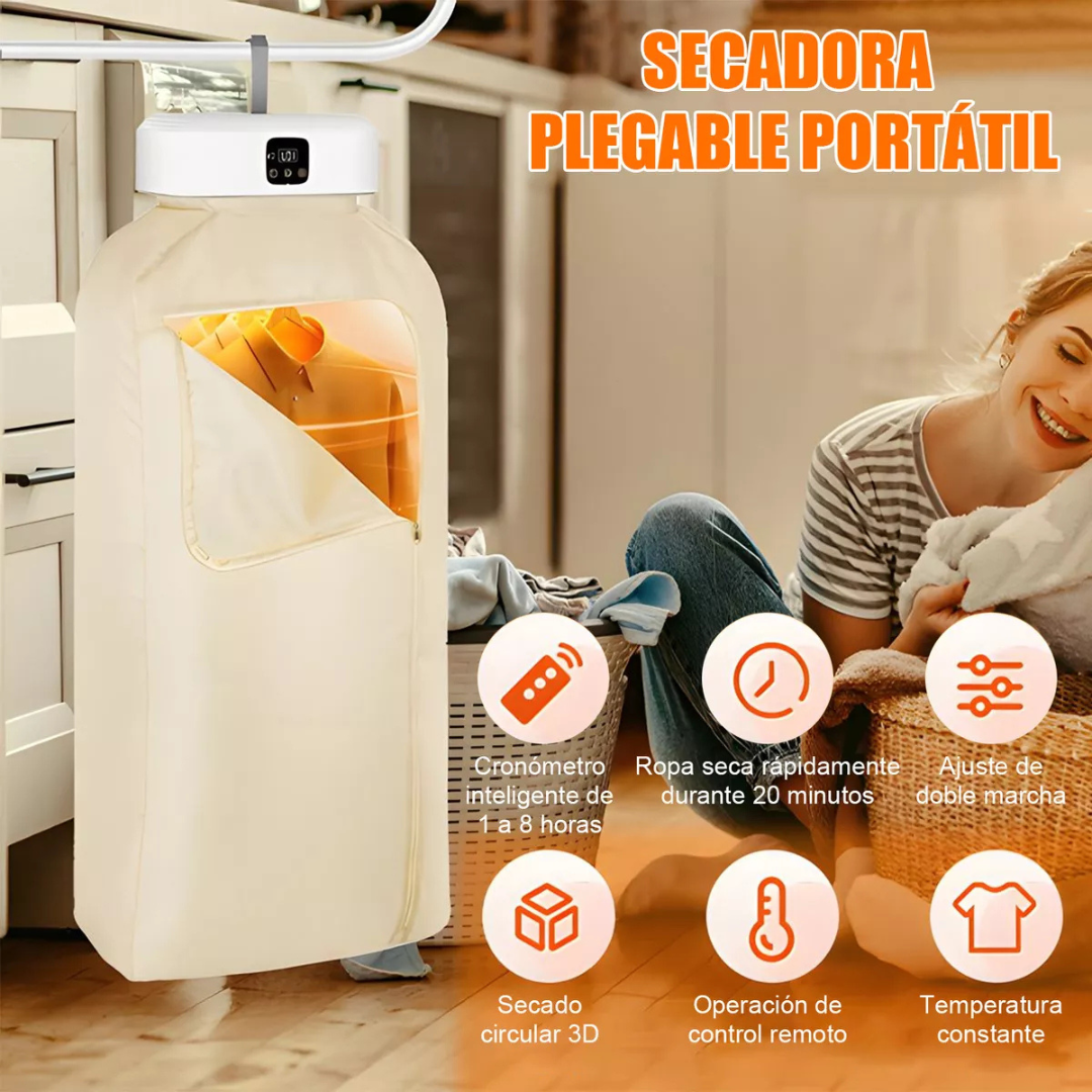 Secadora de ropa eléctrica portátil de secado rápido