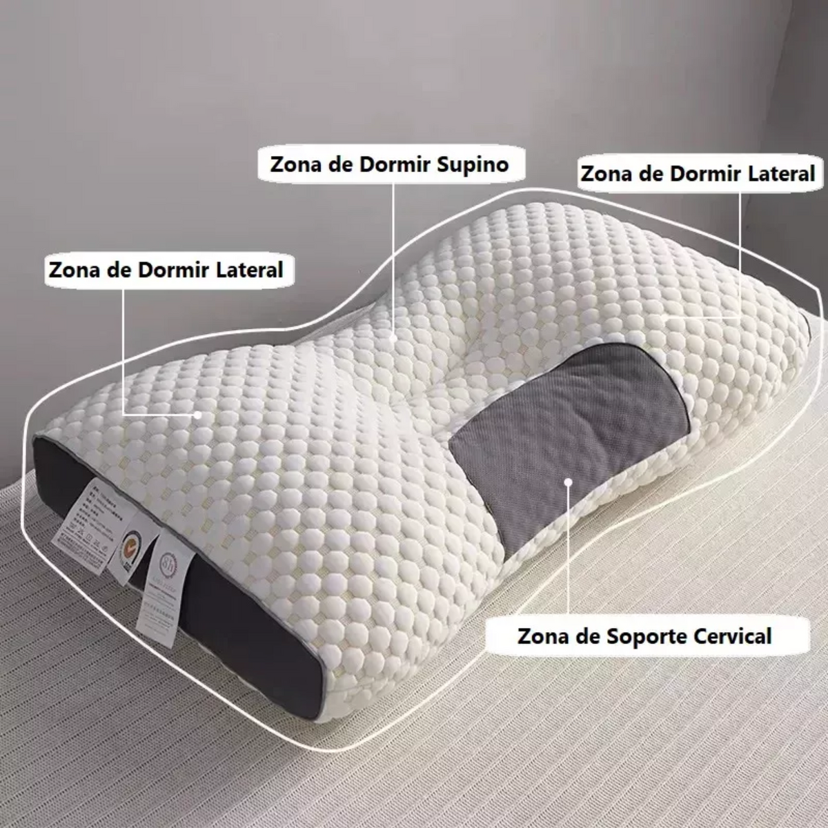 Almohada cervical de espuma viscoelástica con contorno, foto 4