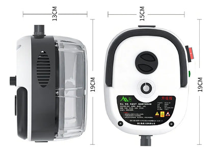 Limpiador a vapor portátil con manguera y accesorios, foto 2