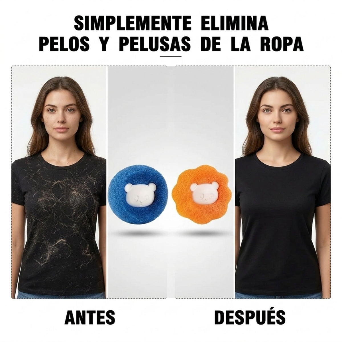 Bolas atrapa pelusas y pelos de mascota para lavadora, foto 2