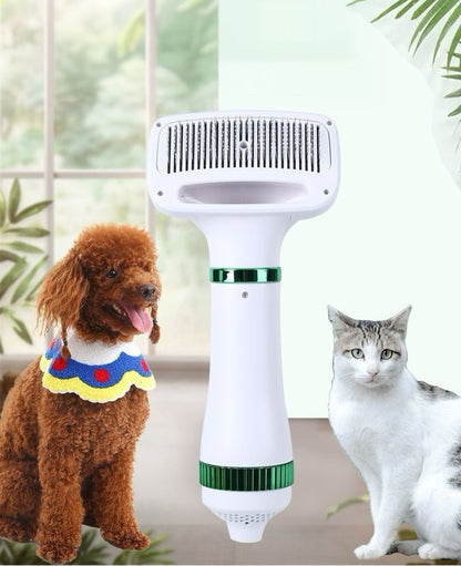 Cepillo y Secador de pelo para mascotas 2 en 1