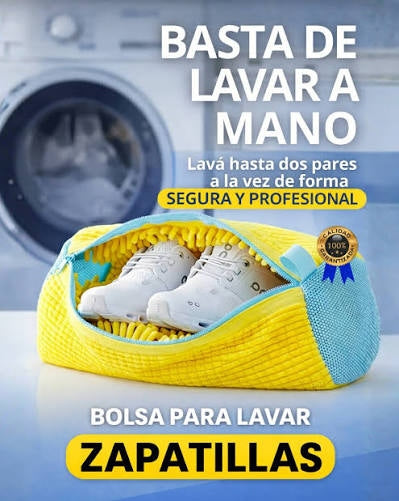 Bolsa protectora para lavar zapatillas en la lavadora