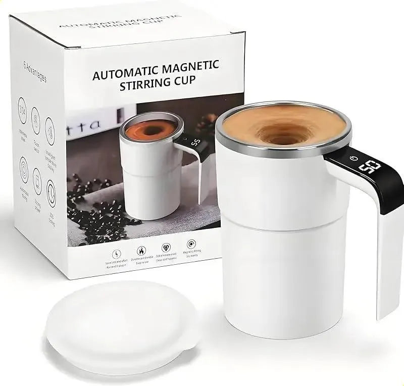 Taza de café inteligente agitadora con medición de temperatura