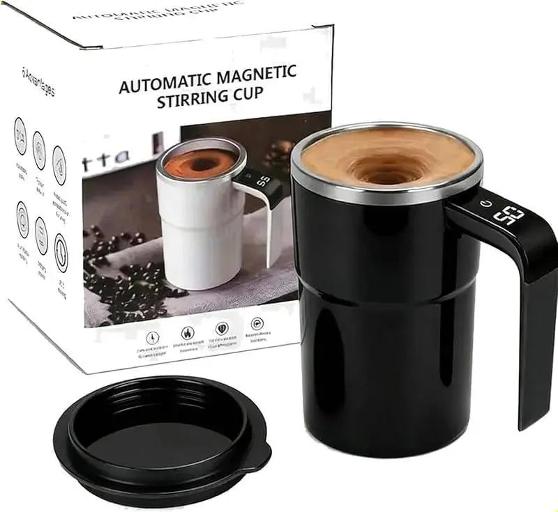 Taza de café inteligente agitadora con medición de temperatura
