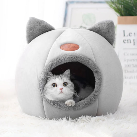 Cama estilo nido para gatos, cachorros y perros pequeños