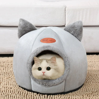 Cama estilo nido para gatos, cachorros y perros pequeños