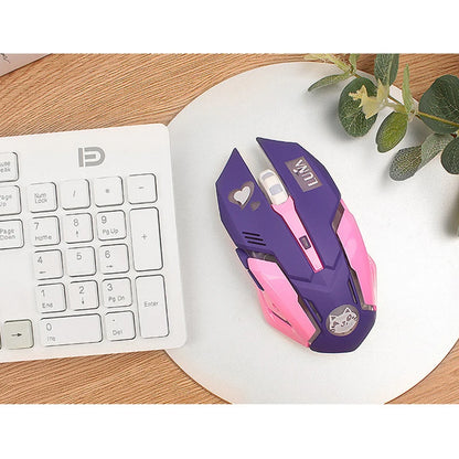 Mouse inalámbrico recargable con retroiluminación LED