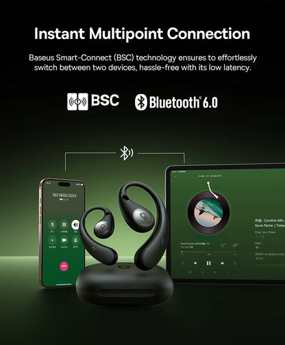 Audífonos inalámbricos Baseus Eli Sport 2 con Bluetooth 6.0