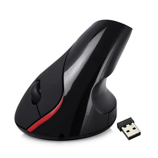 Mouse ergonómico inalámbrico recargable con conexión de 2.4 GHz