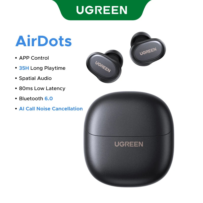 Audífonos marca UGREEN Dots inalámbricos con Bluetooth 6.0