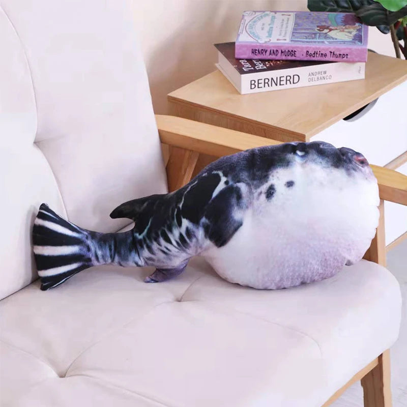 Peluche de juguete para gatos con forma de pez.