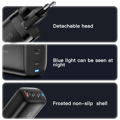 Cargador Essager 65W GaN USB tipo C para notebook, teléfonos, tablets