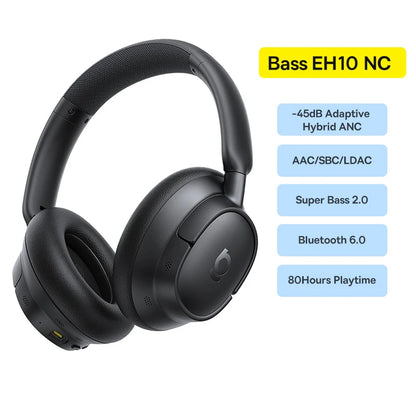 Audífonos inalámbricos marca Baseus con bluetooth 6.0 y cancelación activa de ruido