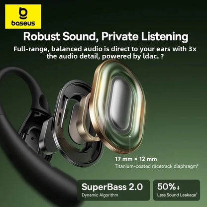Audífonos inalámbricos Baseus Eli Sport 2 con Bluetooth 6.0