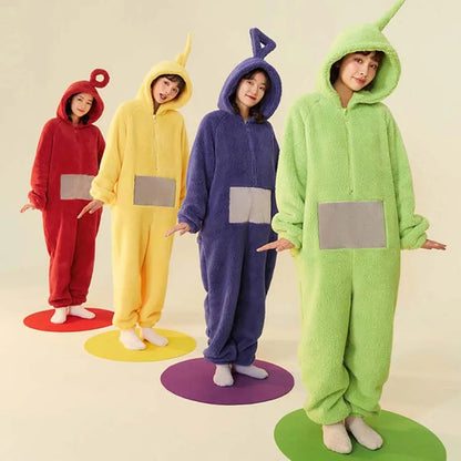 Suaves pijamas de dibujos animados Teletubbies para niños y adultos
