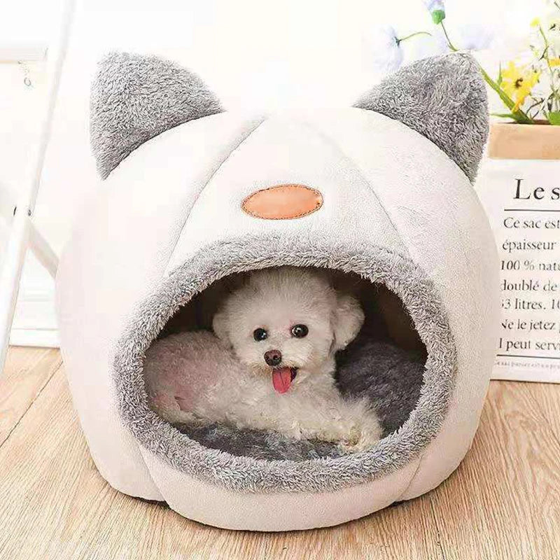 Cama estilo nido para gatos, cachorros y perros pequeños