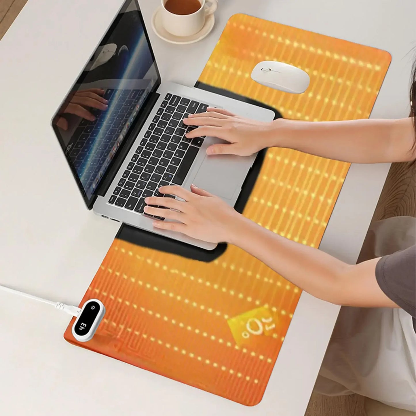 Alfombrilla térmica para escritorio con temporizador de apagado