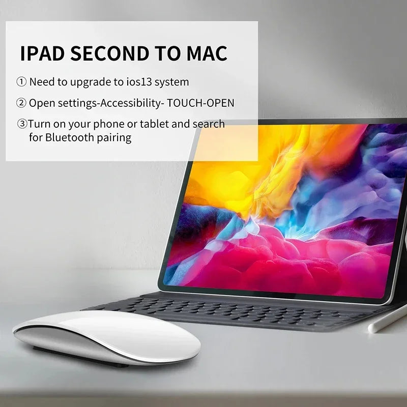 Mouse Inalámbrico Mágico recargable compatible con apple Macbook Air
