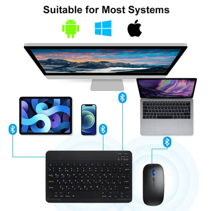 Teclado inalámbrico Bluetooth compatible con iOS, Android y Windows