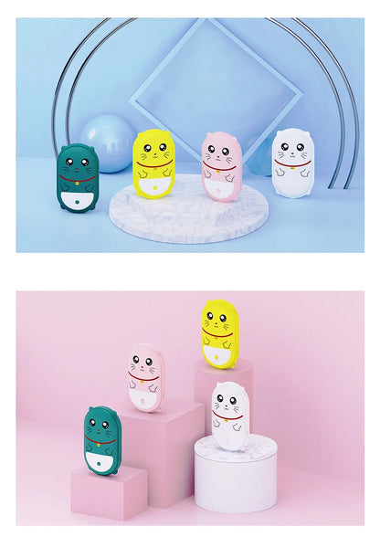 Calentador de manos eléctrico con forma de mascota sin agua con carga USB