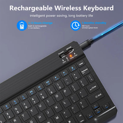 Teclado inalámbrico Bluetooth compatible con iOS, Android y Windows