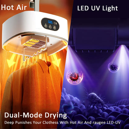 Secador de ropa eléctrico inteligente con control remoto