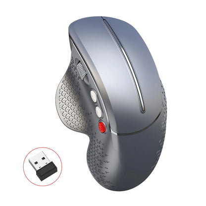 Mouse ergonómico con rodillo lateral inalámbrico con velocidad de movimiento de 30 IPS y aceleración 10G