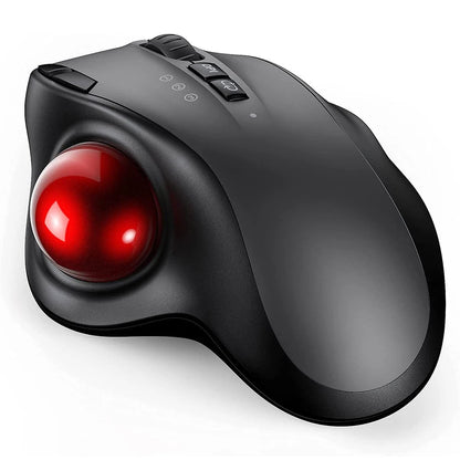 Mouse trackball recargable con bluetooth 4 y 2.4G inalámbrico con DPI ajustable