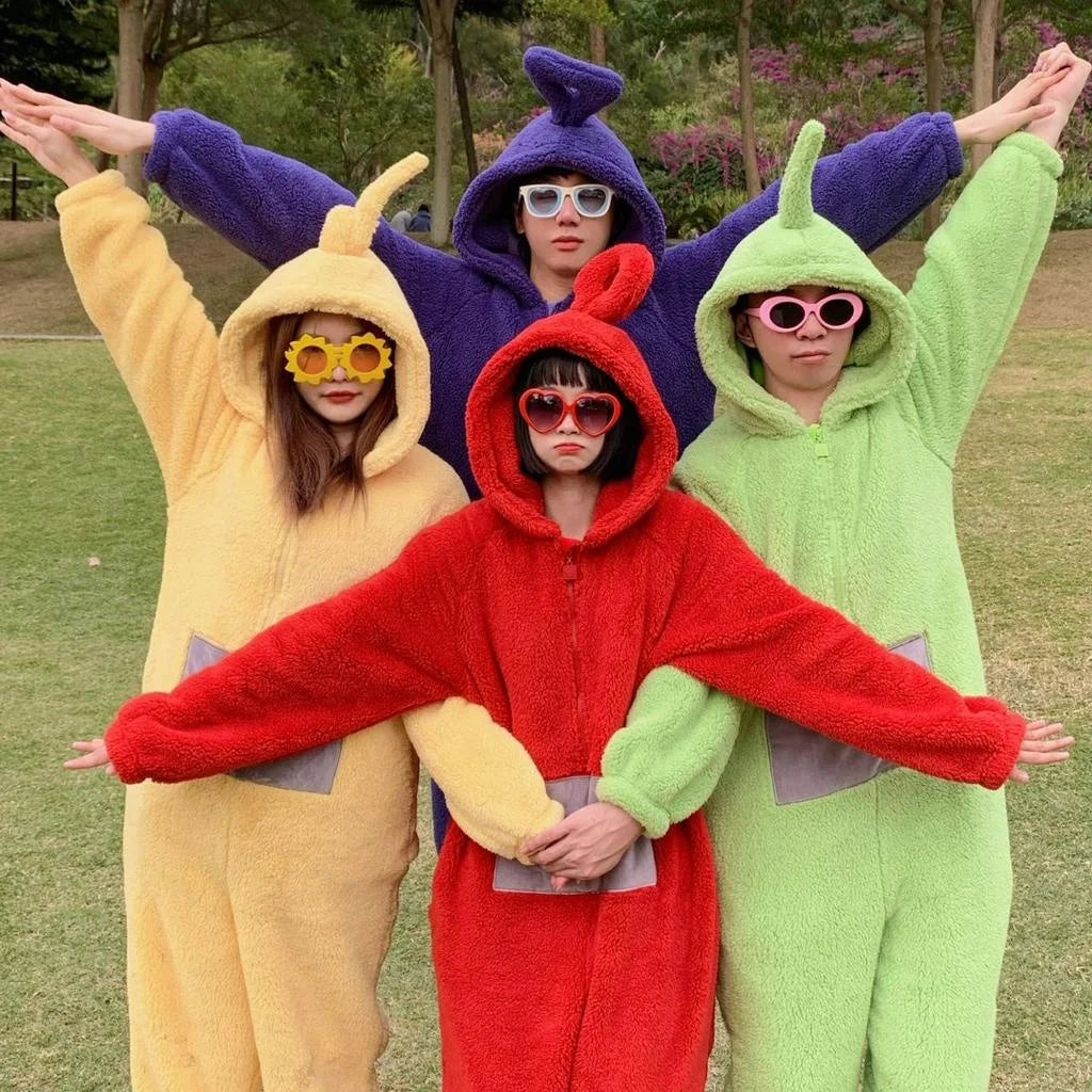 Suaves pijamas de dibujos animados Teletubbies para niños y adultos