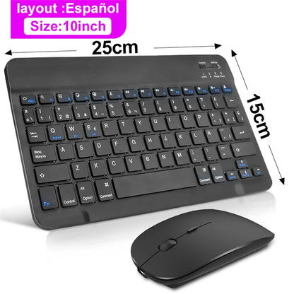Teclado inalámbrico Bluetooth compatible con iOS, Android y Windows