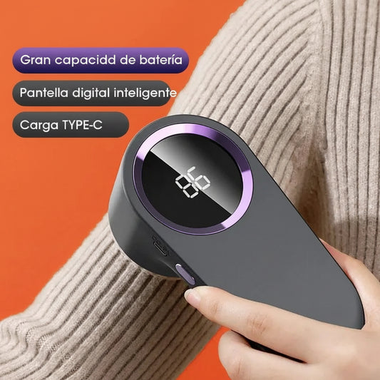 Eliminador de pelusas eléctrico Digital LED recargable por USB