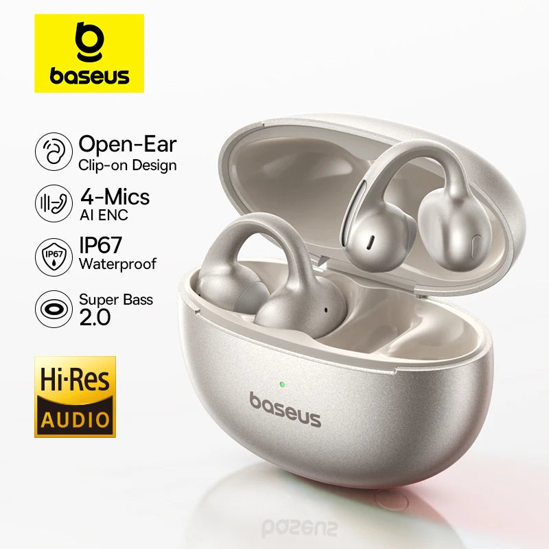 Audífonos inalámbricos Baseus MC1 Pro con Clip para la oreja con Bluetooth 6.0