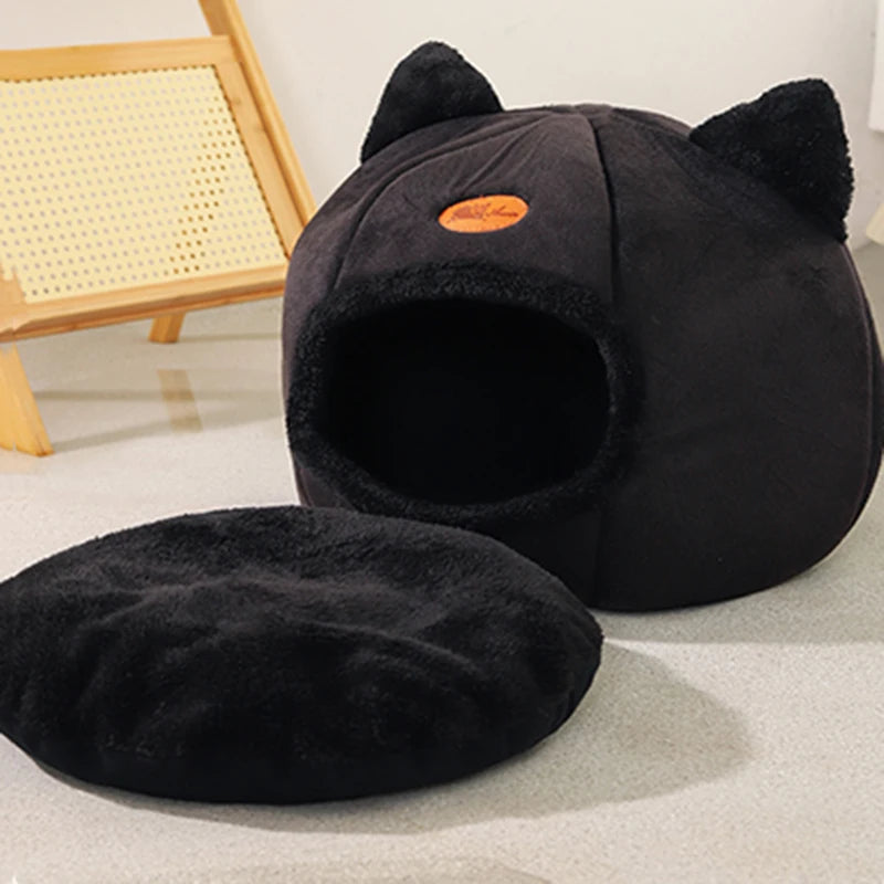 Cama estilo nido para gatos, cachorros y perros pequeños