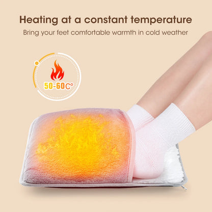 Almohada calefactora eléctrica para pies con carga USB
