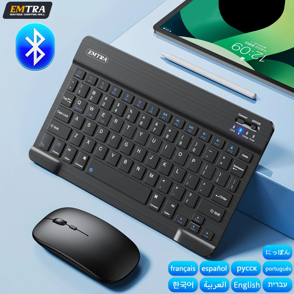 Teclado inalámbrico Bluetooth compatible con iOS, Android y Windows