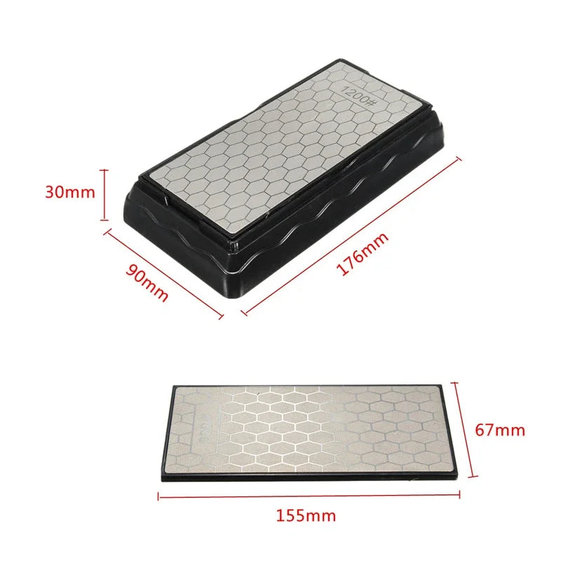 Piedra abrasiva de diamante para afilar de doble cara