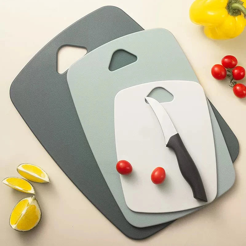 Tabla de cocina de superficie antideslizante reversible para cortar y rebanar