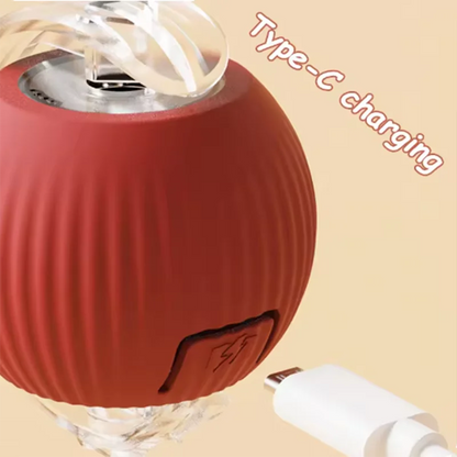 Pelota interactiva para gatos con movimiento automático