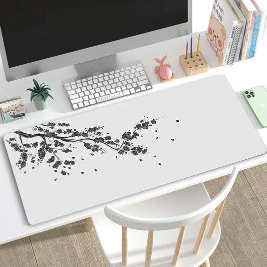 Alfombrilla de mouse Sakura rosa de estilo japonés.