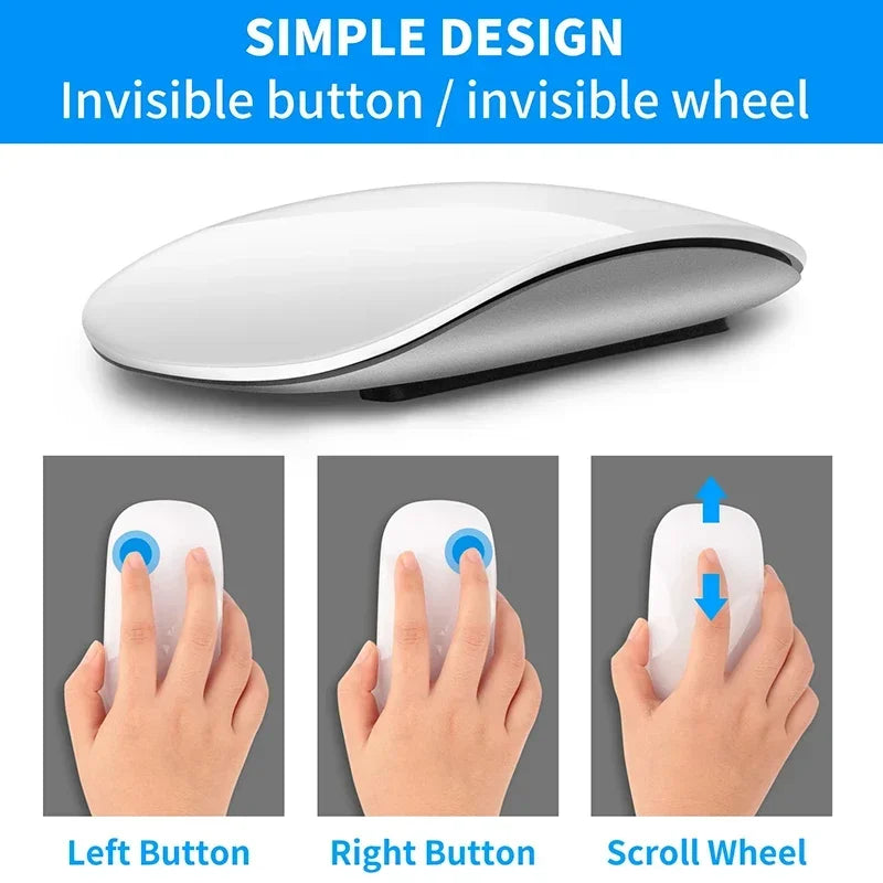 Mouse Inalámbrico Mágico recargable compatible con apple Macbook Air