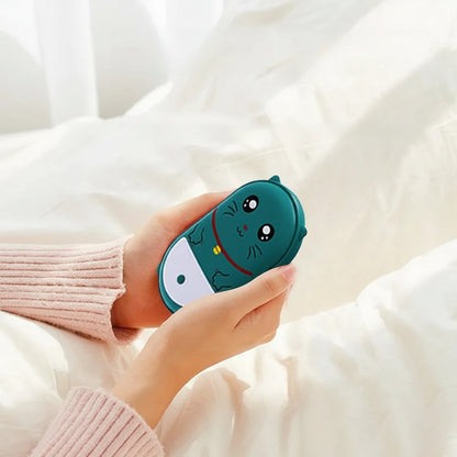 Calentador de manos eléctrico con forma de mascota sin agua con carga USB