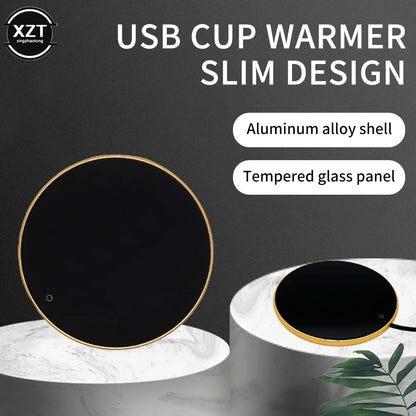 Posavasos calefactor para tazas de café con placa caliente termostática inteligente