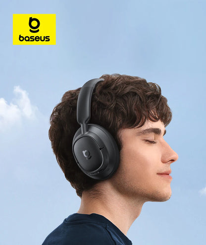 Audífonos inalámbricos marca Baseus con bluetooth 6.0 y cancelación activa de ruido