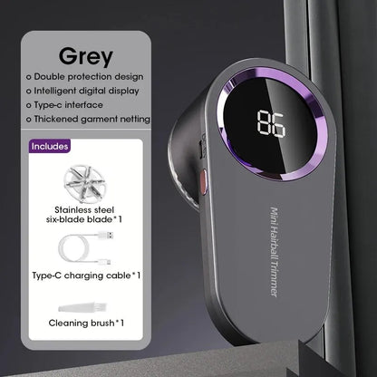 Eliminador de pelusas eléctrico Digital LED recargable por USB