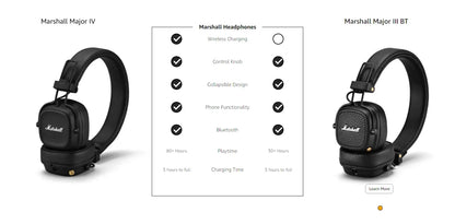 Audífonos HiFi Marshall inalámbricos con Bluetooth 5.0