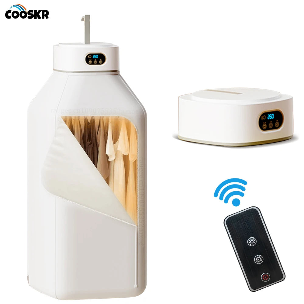 Secador de ropa eléctrico inteligente con control remoto